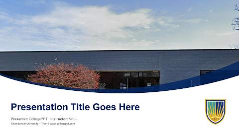 Chamberlain University – Troy Course/Courseware Creation PPT Template