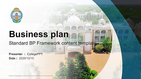 Acharya Nagarjuna University Competition/Entrepreneurship Contest PPT Template