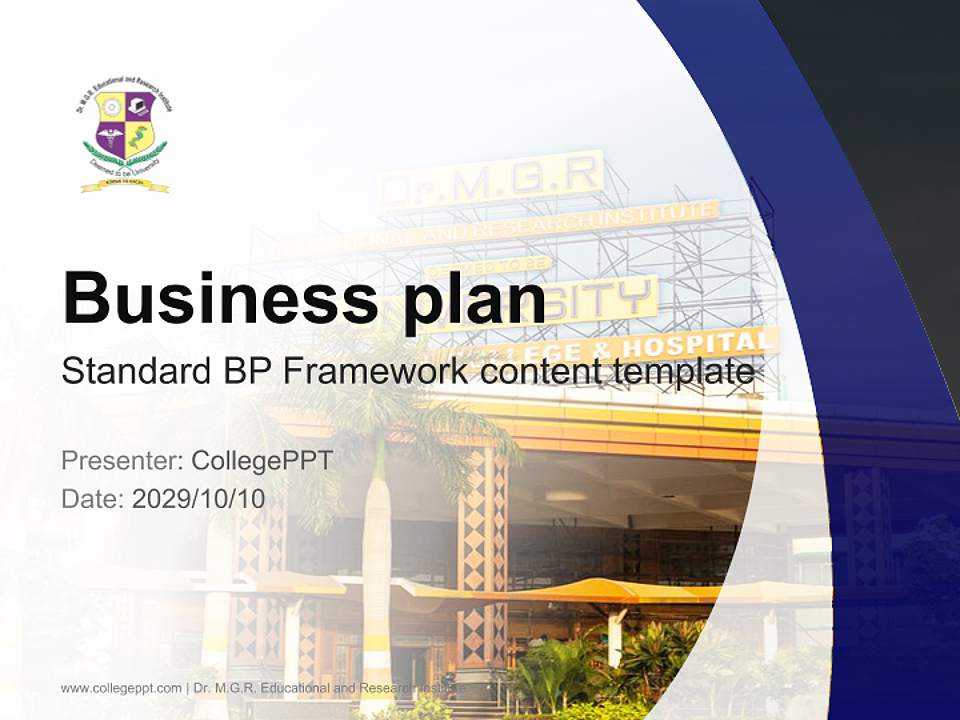 Dr. M.G.R. Educational and Research Institute Competition/Entrepreneurship Contest PPT Template4:3 ratio PPT effect preview image9