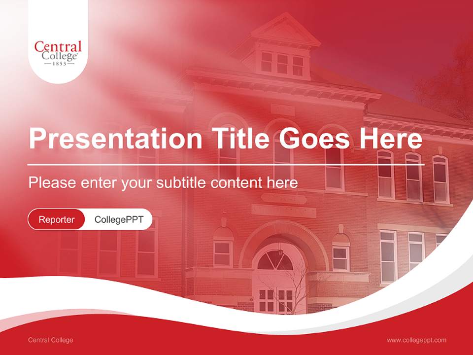 Central College Lecture Sharing and Networking Event PPT Template4:3 ratio PPT effect preview image4