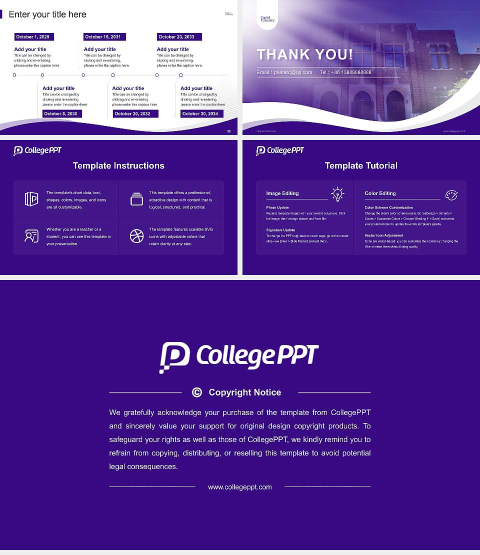 Capital University Lecture Sharing and Networking Event PPT Template16:9 ratio PPT effect preview image4