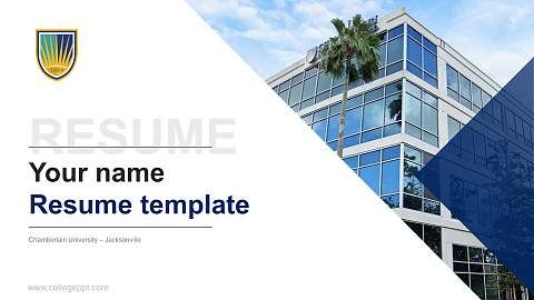 Chamberlain University – Jacksonville Resume PPT Template