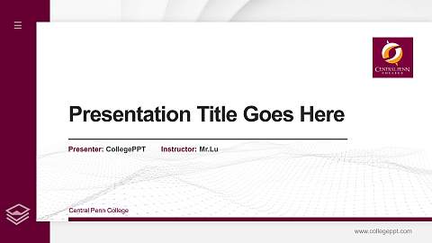 Central Penn College Thesis Proposal/Graduation Defense PPT Template