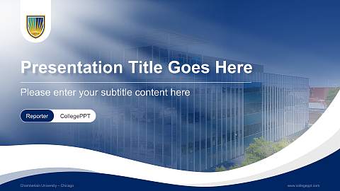 Chamberlain University – Chicago Lecture Sharing and Networking Event PPT Template