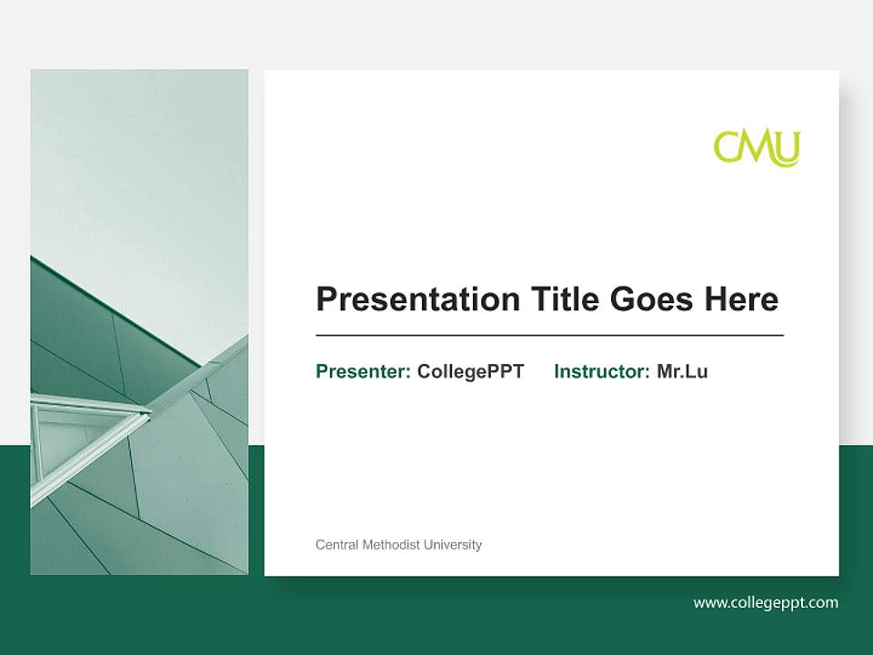 Central Methodist University General Purpose PPT Template4:3 ratio PPT effect preview image6