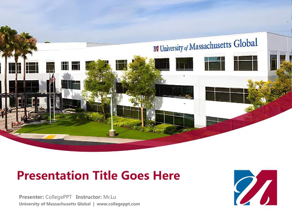 University of Massachusetts Global Course/Courseware Creation PPT Template4:3 ratio PPT effect preview image5