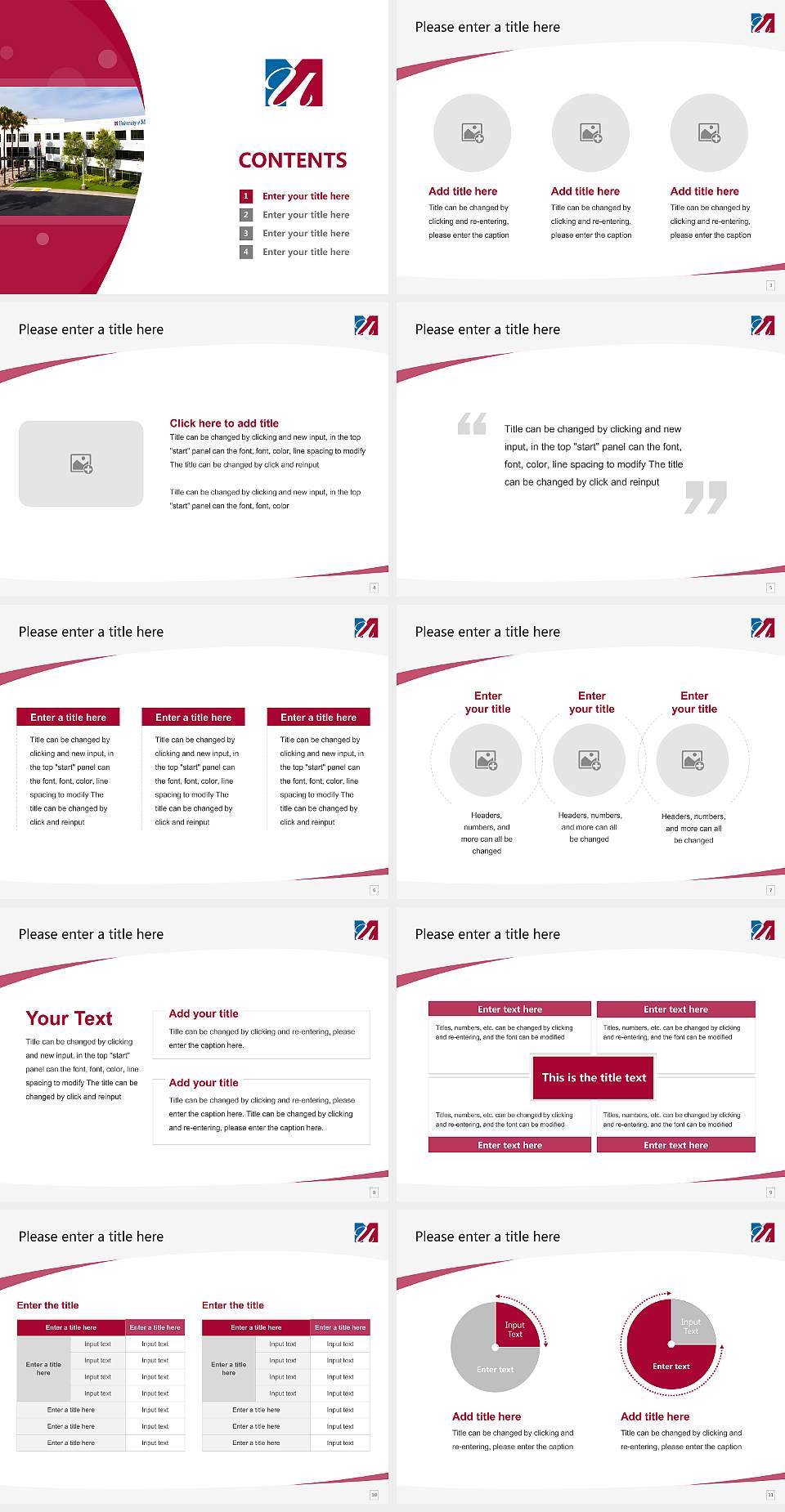 University of Massachusetts Global Course/Courseware Creation PPT Template4:3 ratio PPT effect preview image2