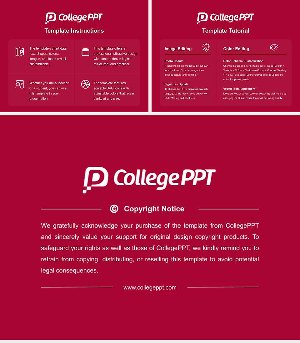 University of Massachusetts Global Course/Courseware Creation PPT Template4:3 ratio PPT effect preview image5