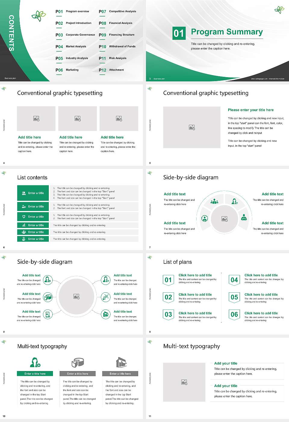 Fukuyama University Competition/Entrepreneurship Contest PPT Template16:9 ratio PPT effect preview image2