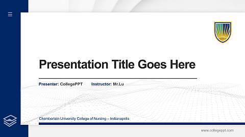 Chamberlain University College of Nursing – Indianapolis Thesis Proposal/Graduation Defense PPT Template