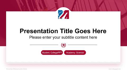 University of Massachusetts Global National Scholarship Defense PPT Template