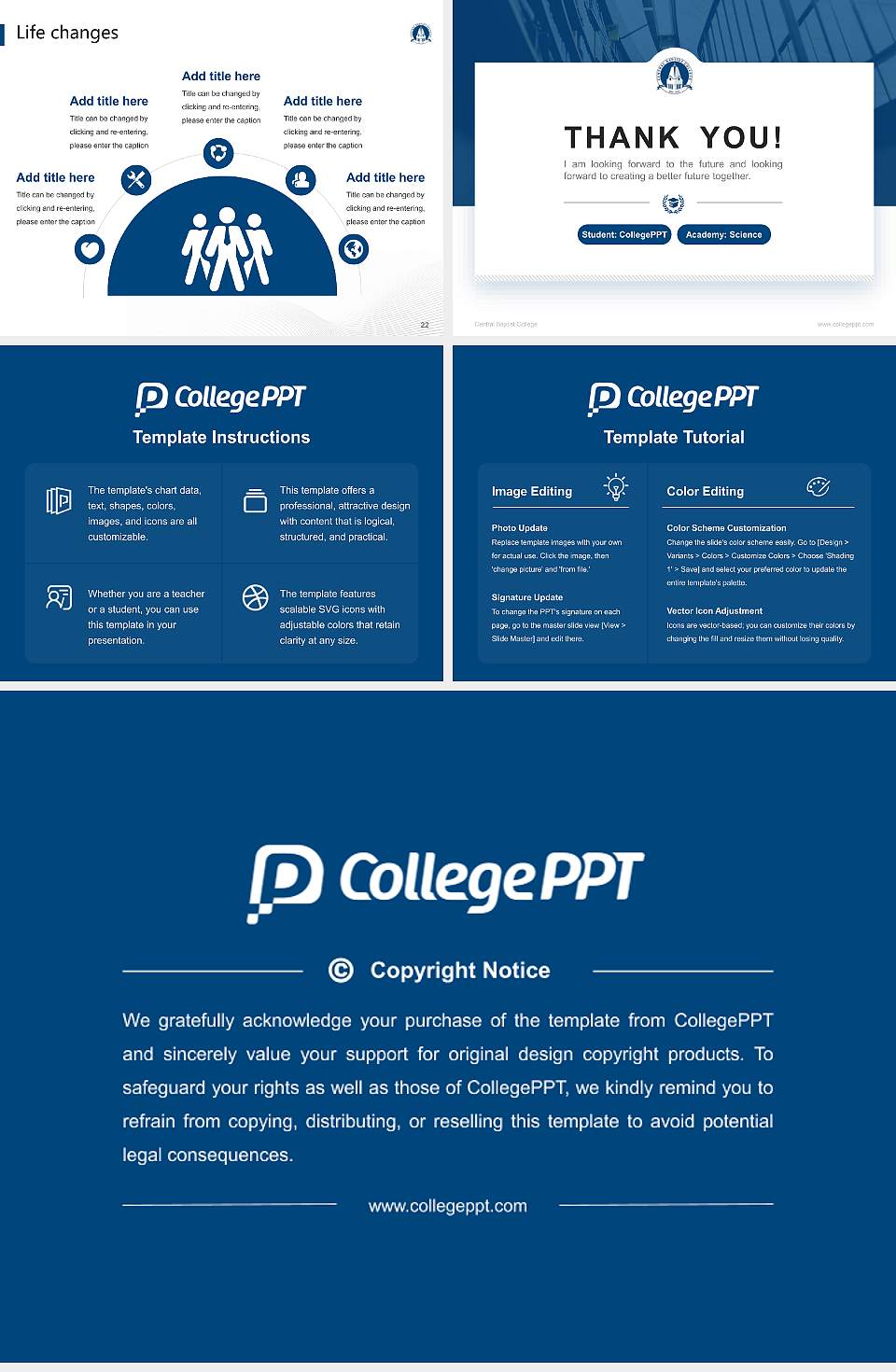 Central Baptist College National Scholarship Defense PPT Template4:3 ratio PPT effect preview image4
