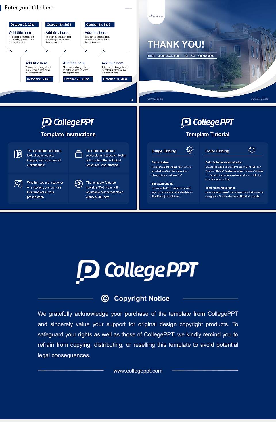 Cazenovia College Lecture Sharing and Networking Event PPT Template4:3 ratio PPT effect preview image4