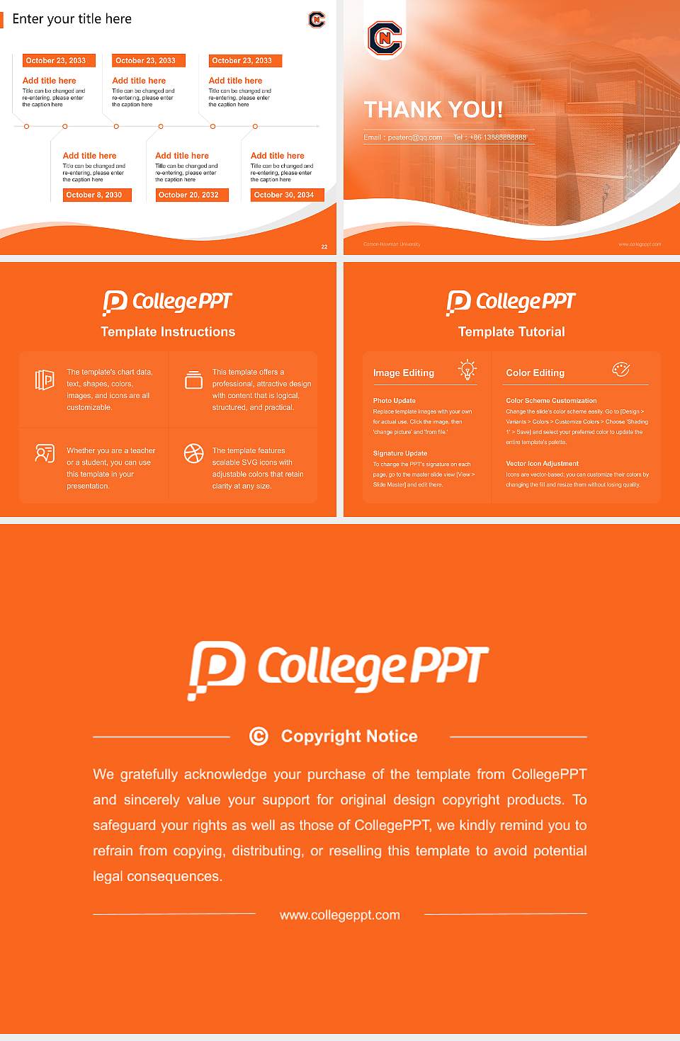 Carson-Newman University Lecture Sharing and Networking Event PPT Template4:3 ratio PPT effect preview image4