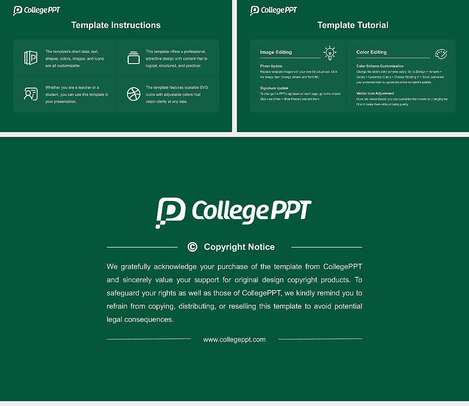 Castleton University Academic Presentation/Research Findings Report PPT Template16:9 ratio PPT effect preview image5