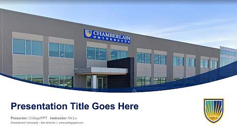 Chamberlain University – San Antonio Course/Courseware Creation PPT Template