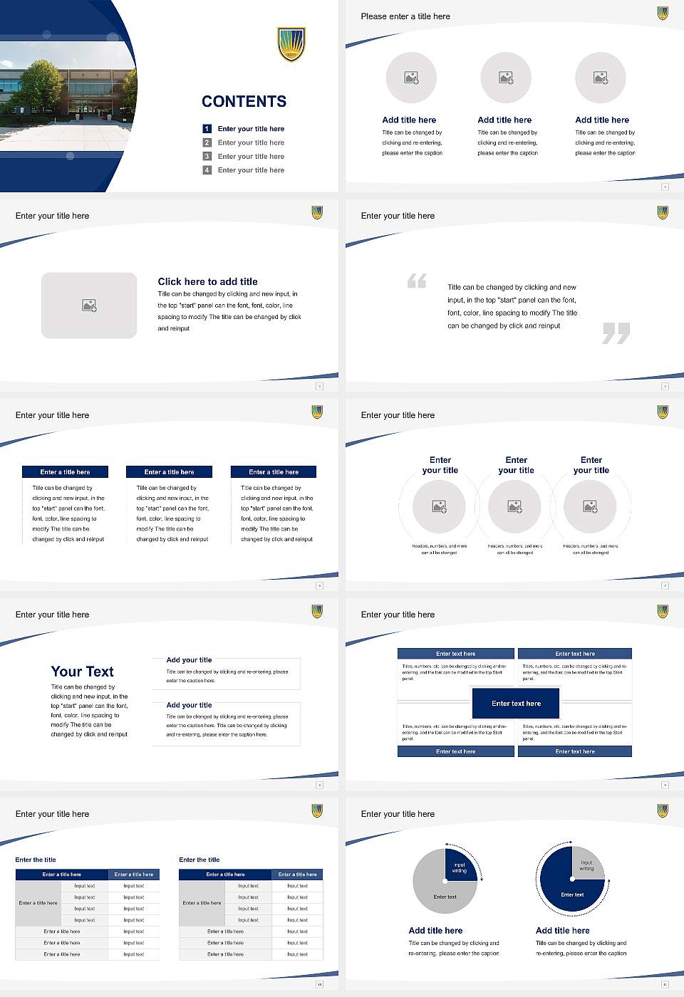 Chamberlain University – Tinley Park Course/Courseware Creation PPT Template16:9 ratio PPT effect preview image2