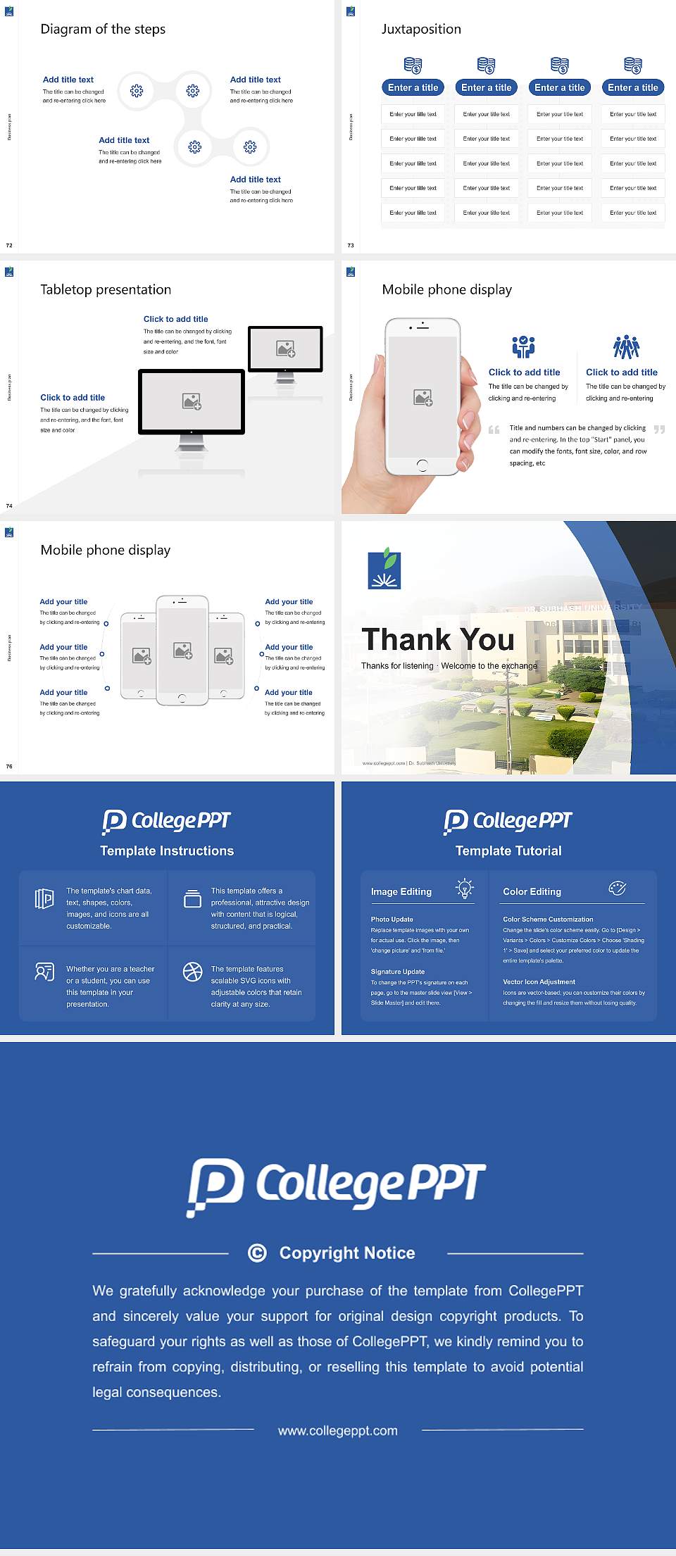 Dr. Subhash University Competition/Entrepreneurship Contest PPT Template4:3 ratio PPT effect preview image9