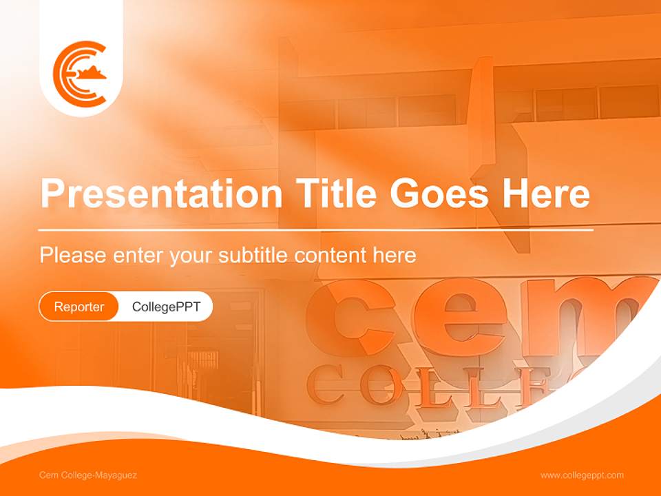 Cem College-Mayaguez Lecture Sharing and Networking Event PPT Template4:3 ratio PPT effect preview image4