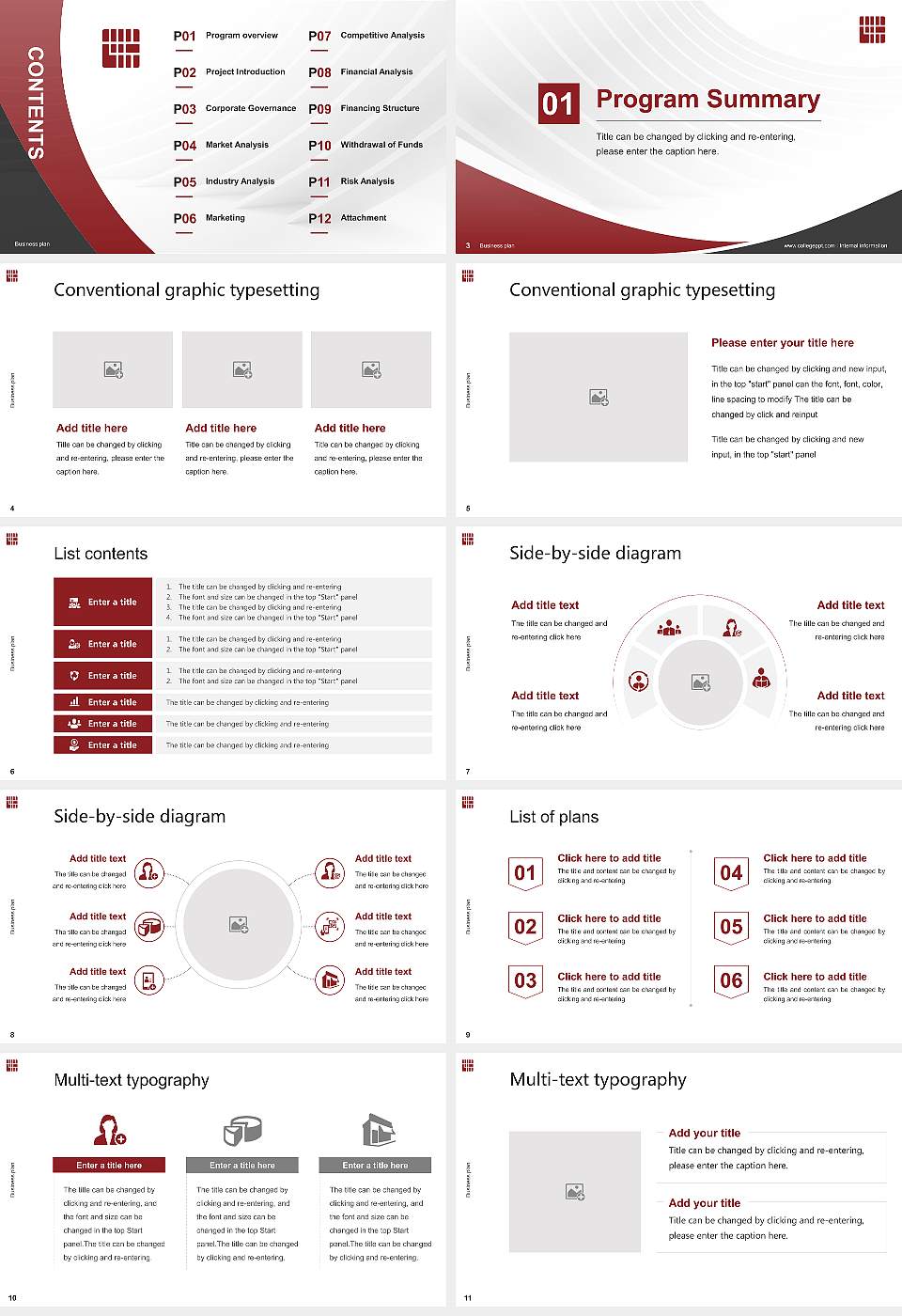 Himeji University Competition/Entrepreneurship Contest PPT Template16:9 ratio PPT effect preview image2