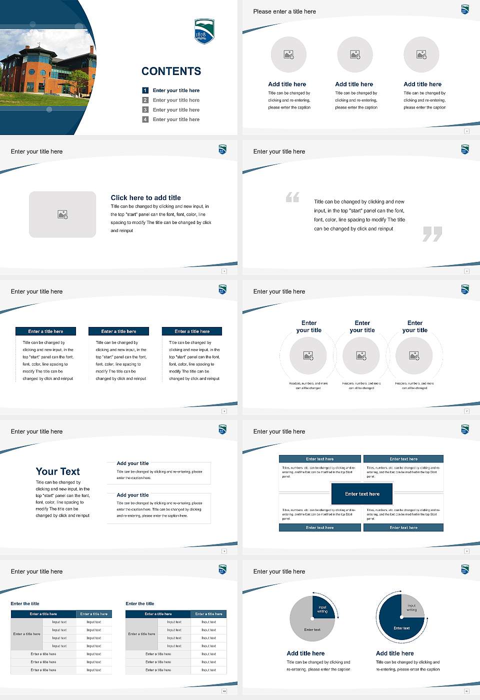 Champlain College Course/Courseware Creation PPT Template16:9 ratio PPT effect preview image2