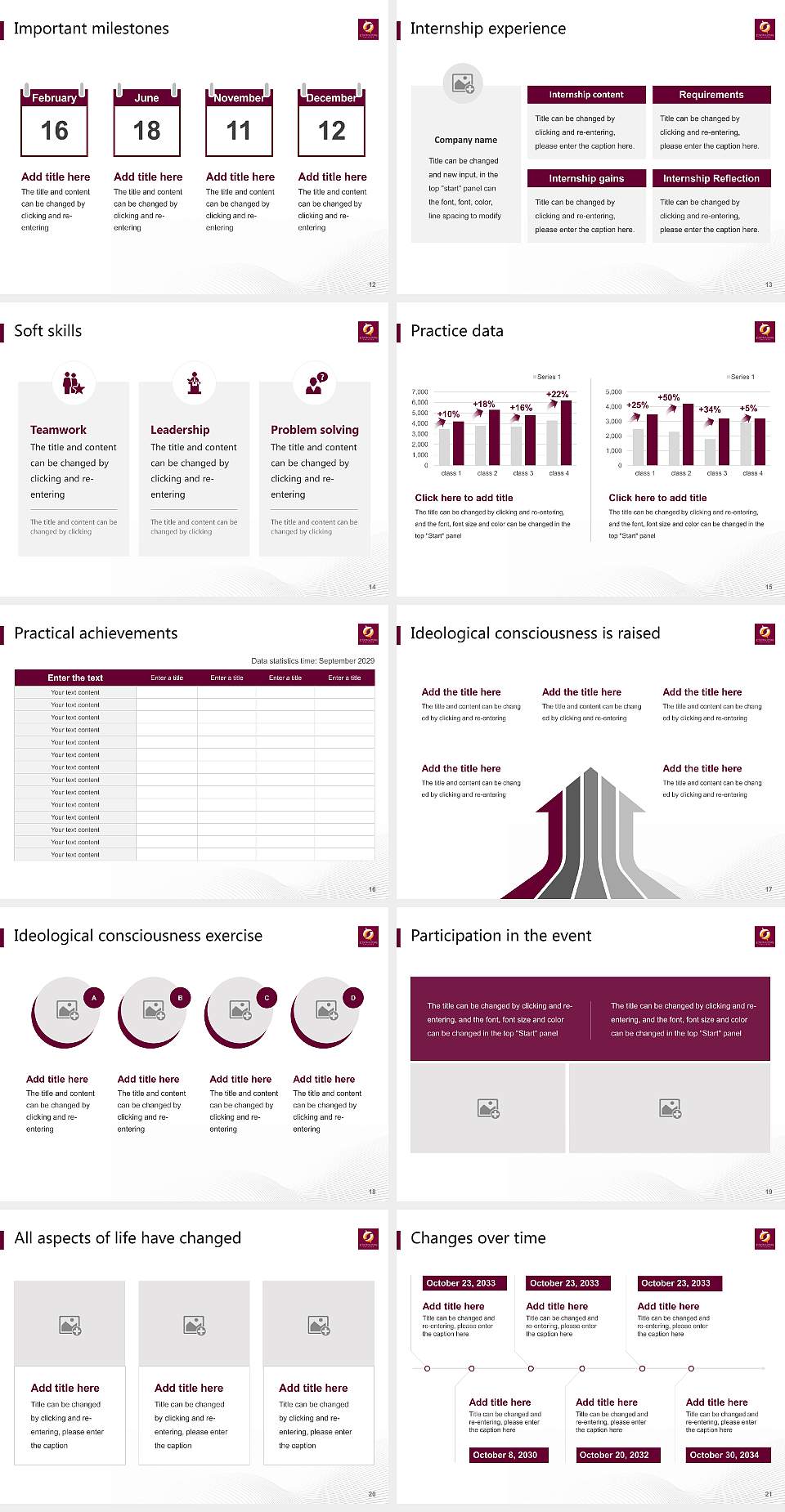 Central Penn College National Scholarship Defense PPT Template4:3 ratio PPT effect preview image3