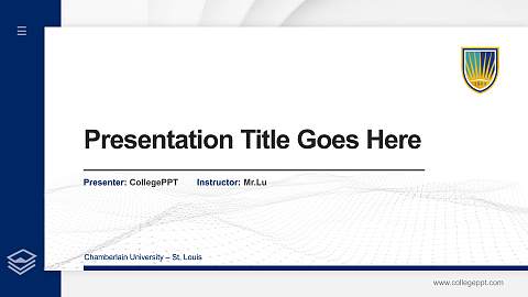 Chamberlain University – St. Louis Thesis Proposal/Graduation Defense PPT Template