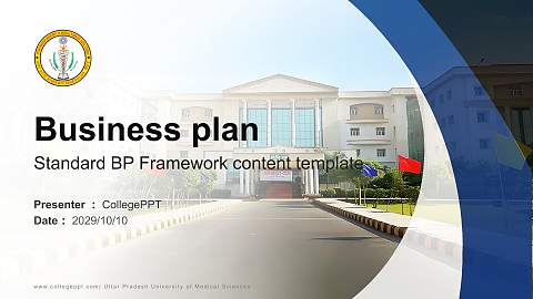 Uttar Pradesh University of Medical Sciences Competition/Entrepreneurship Contest PPT Template