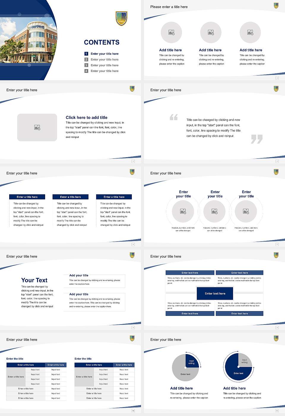 Chamberlain University – Charlotte Course/Courseware Creation PPT Template16:9 ratio PPT effect preview image2