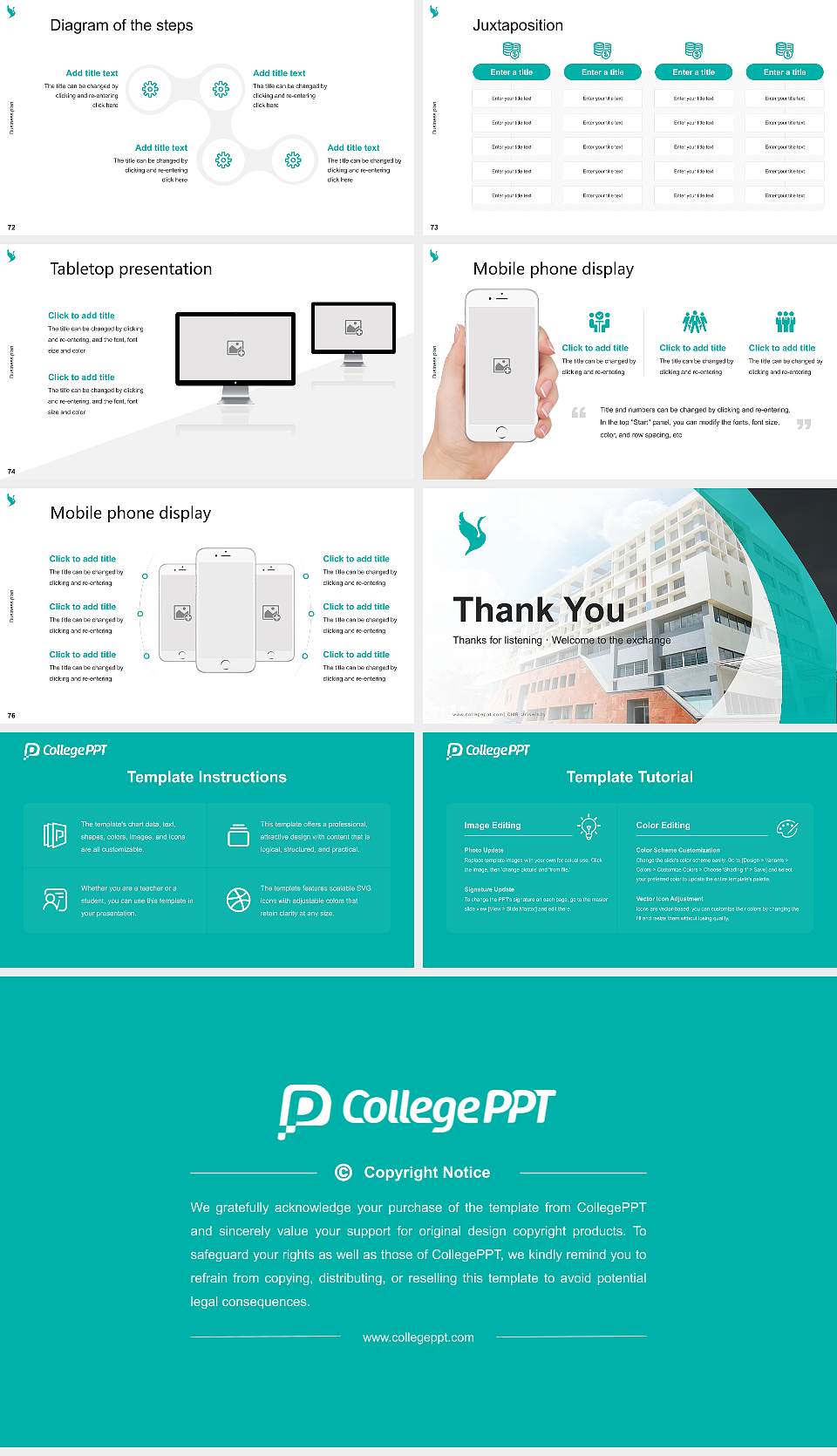 CMR University Competition/Entrepreneurship Contest PPT Template16:9 ratio PPT effect preview image9