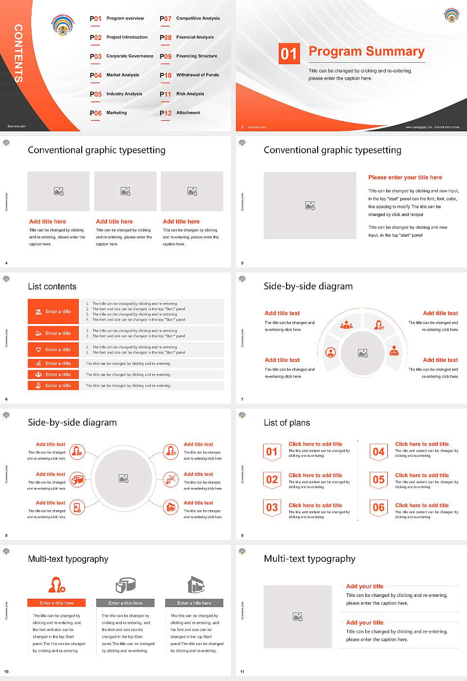 Bir Tikendrajit University Competition/Entrepreneurship Contest PPT Template16:9 ratio PPT effect preview image2