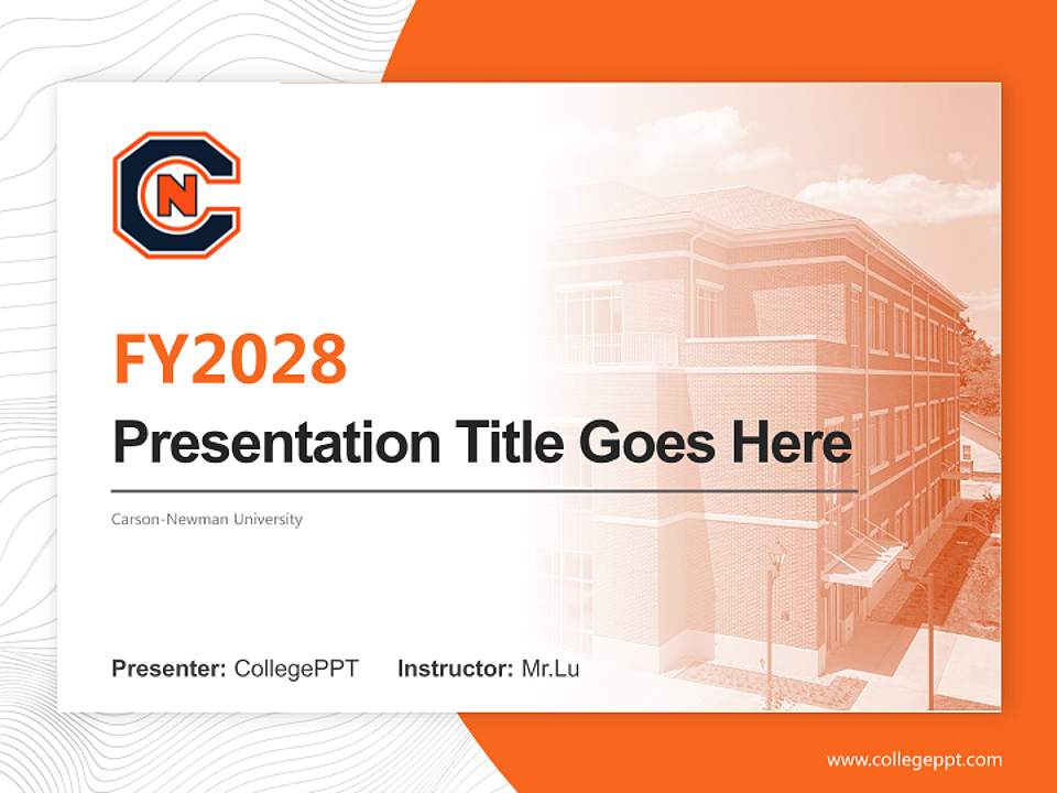 Carson-Newman University Academic Presentation/Research Findings Report PPT Template4:3 ratio PPT effect preview image5