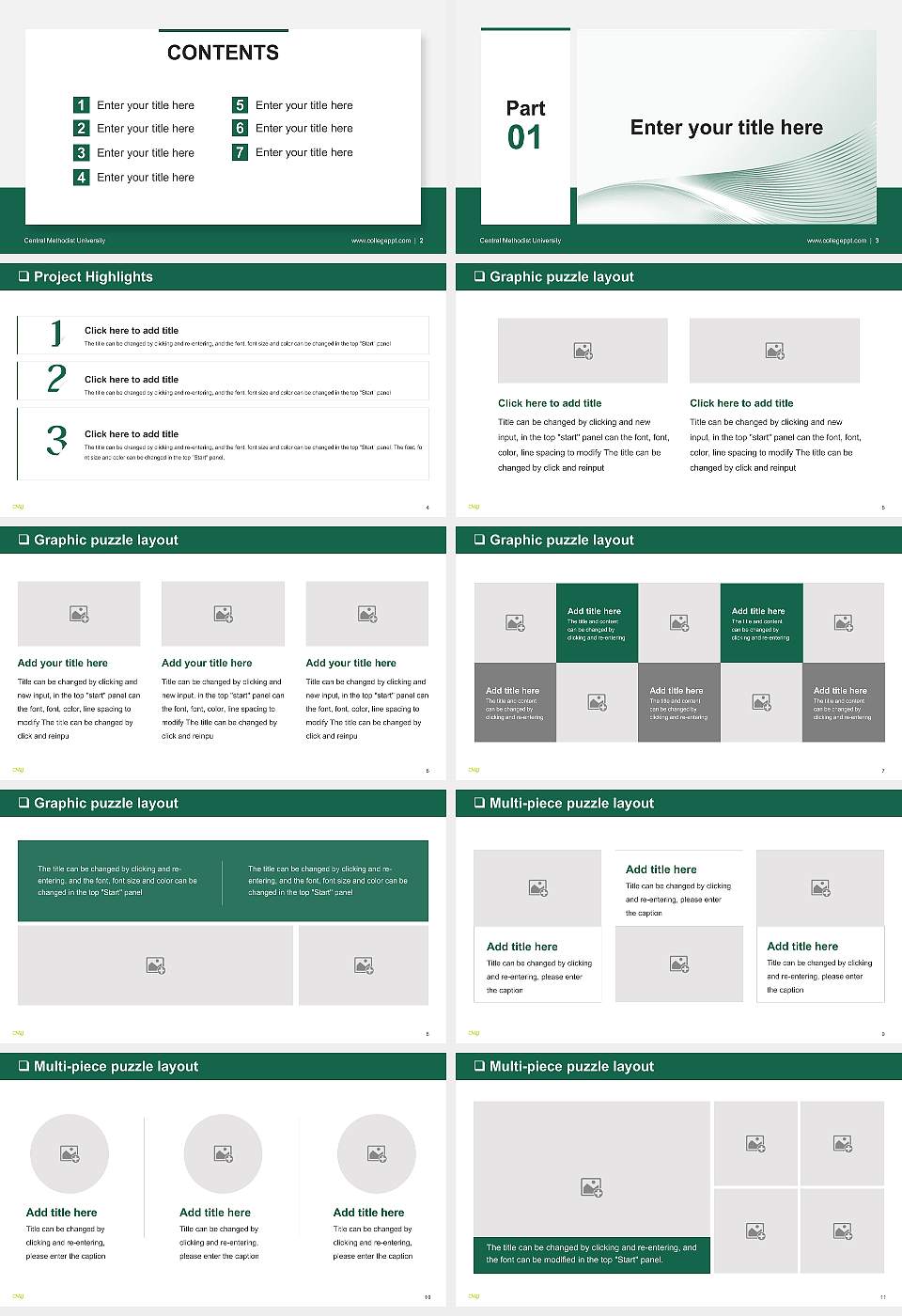 Central Methodist University General Purpose PPT Template16:9 ratio PPT effect preview image2