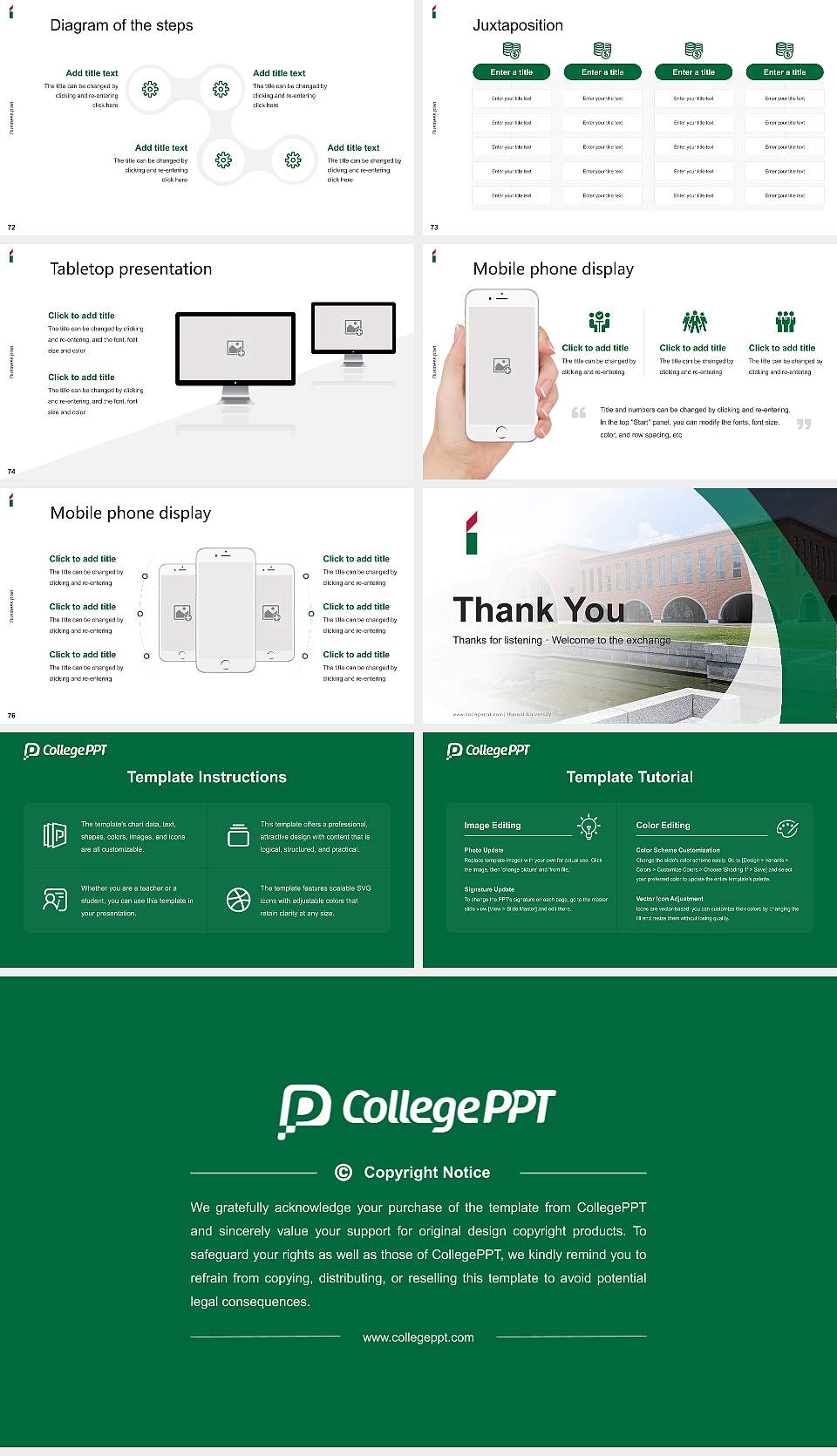 Ibaraki University Competition/Entrepreneurship Contest PPT Template16:9 ratio PPT effect preview image9