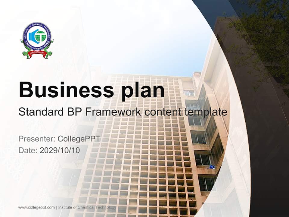 Institute of Chemical Technology Competition/Entrepreneurship Contest PPT Template4:3 ratio PPT effect preview image9