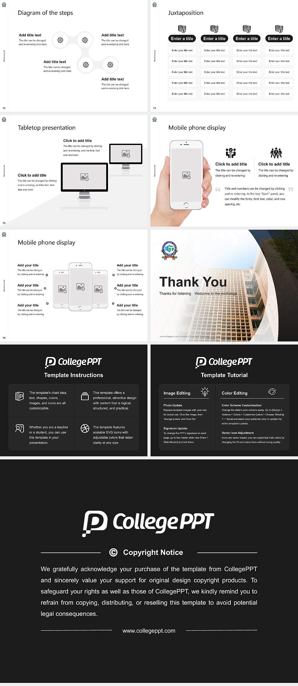 Institute of Chemical Technology Competition/Entrepreneurship Contest PPT Template4:3 ratio PPT effect preview image9
