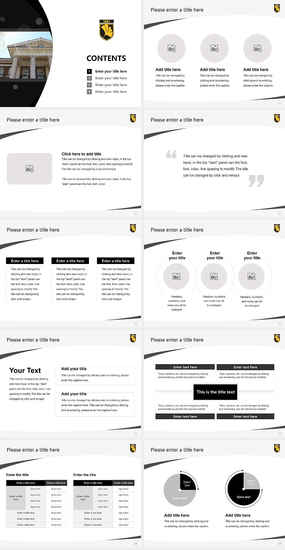 Cedar Crest College Course/Courseware Creation PPT Template4:3 ratio PPT effect preview image2