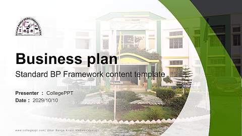 Uttar Banga Krishi Vishwavidyalaya Competition/Entrepreneurship Contest PPT Template
