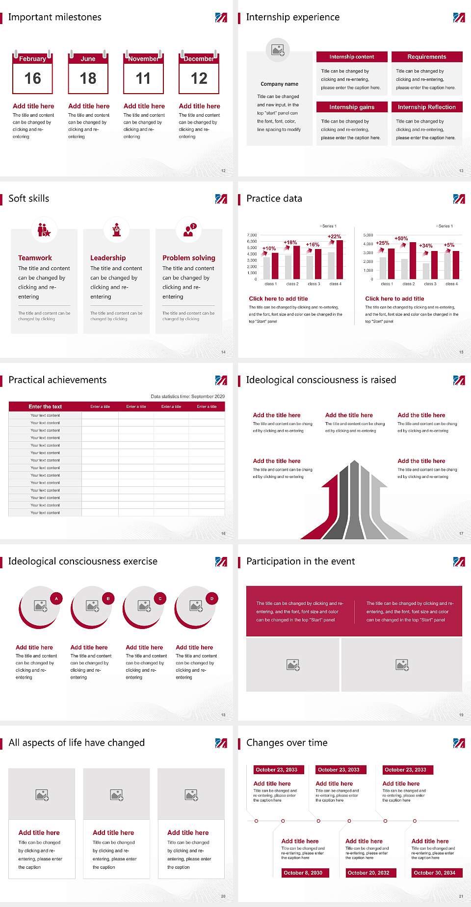 University of Massachusetts Global National Scholarship Defense PPT Template4:3 ratio PPT effect preview image3