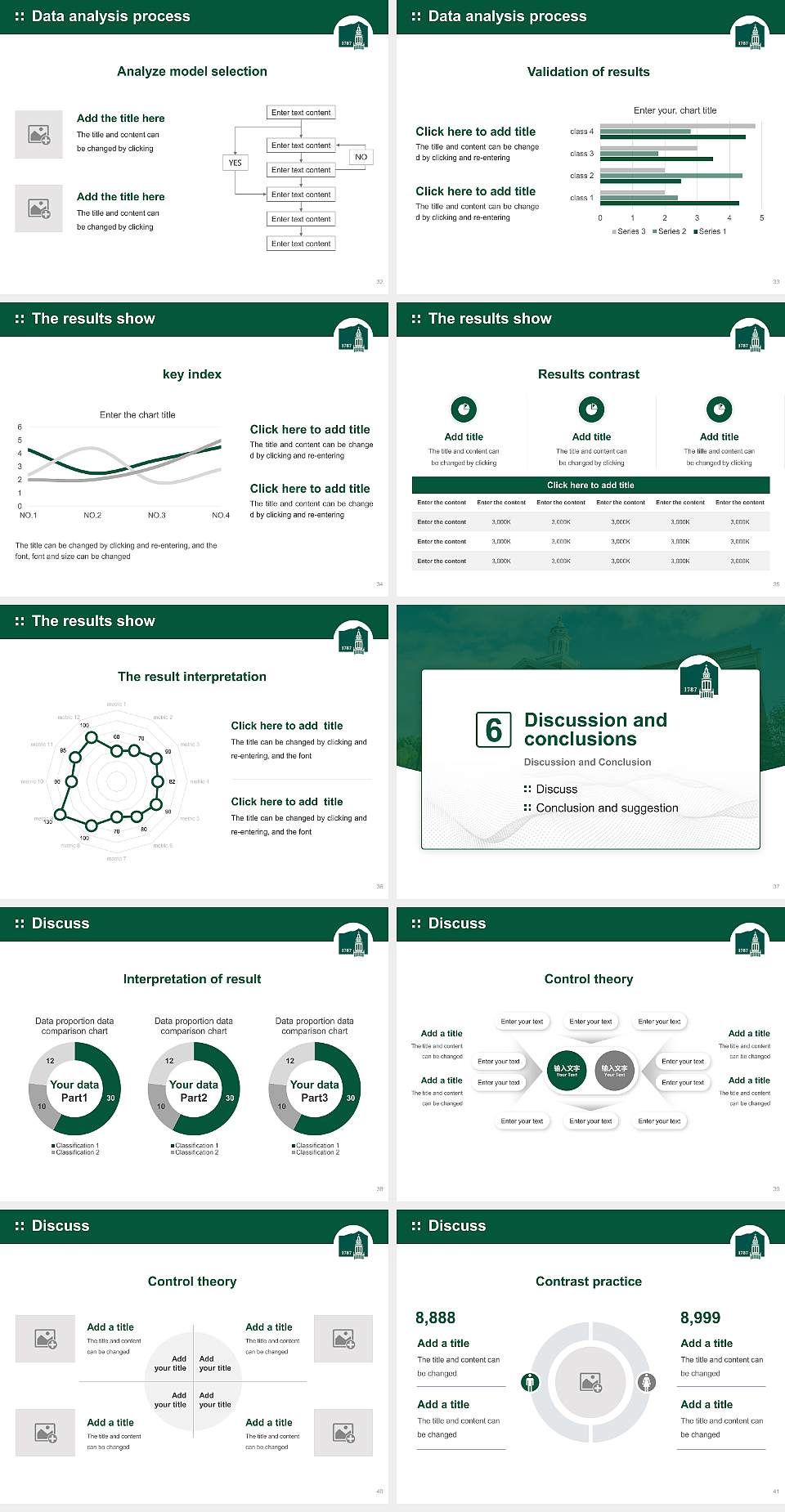 Castleton University Graduation Thesis Defense PPT Template4:3 ratio PPT effect preview image5