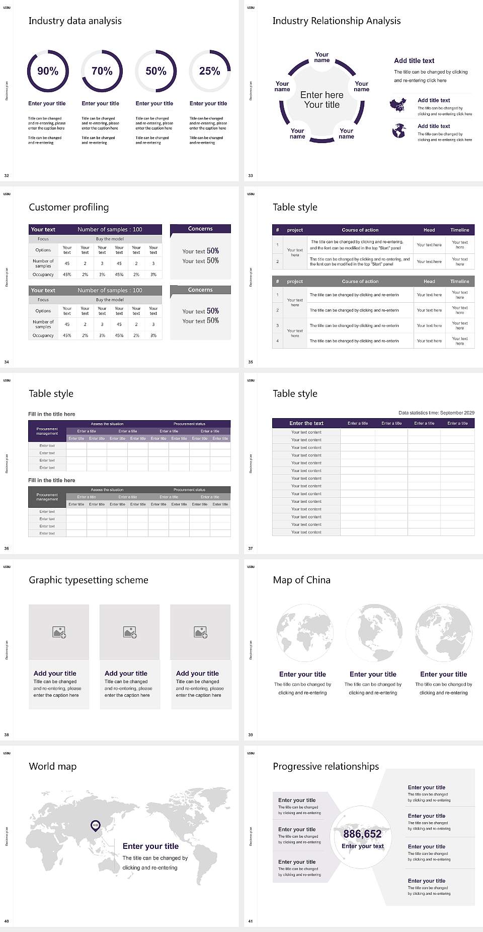London South Bank University Competition/Entrepreneurship Contest PPT Template4:3 ratio PPT effect preview image5