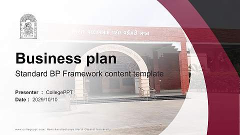 Hemchandracharya North Gujarat University Competition/Entrepreneurship Contest PPT Template