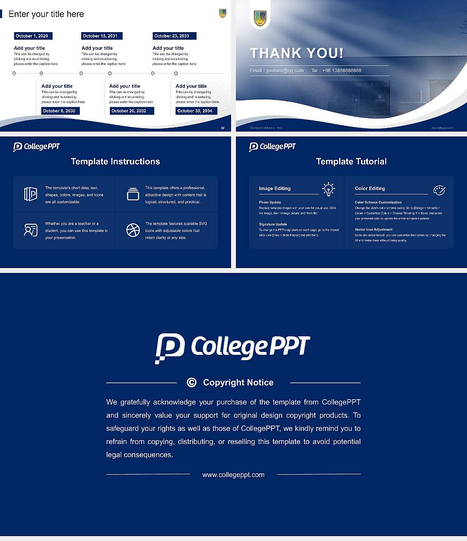 Chamberlain University – Troy Lecture Sharing and Networking Event PPT Template16:9 ratio PPT effect preview image4