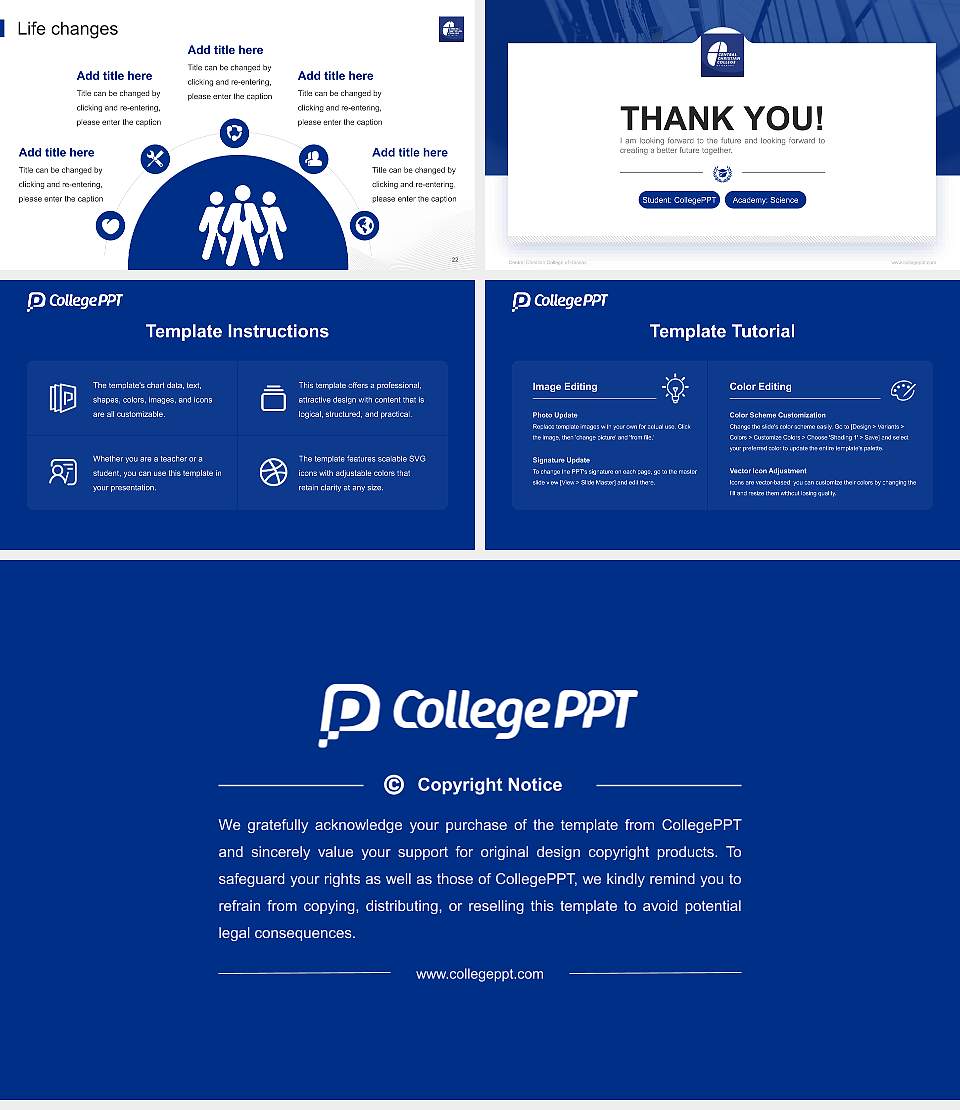 Central Christian College of Kansas National Scholarship Defense PPT Template16:9 ratio PPT effect preview image4