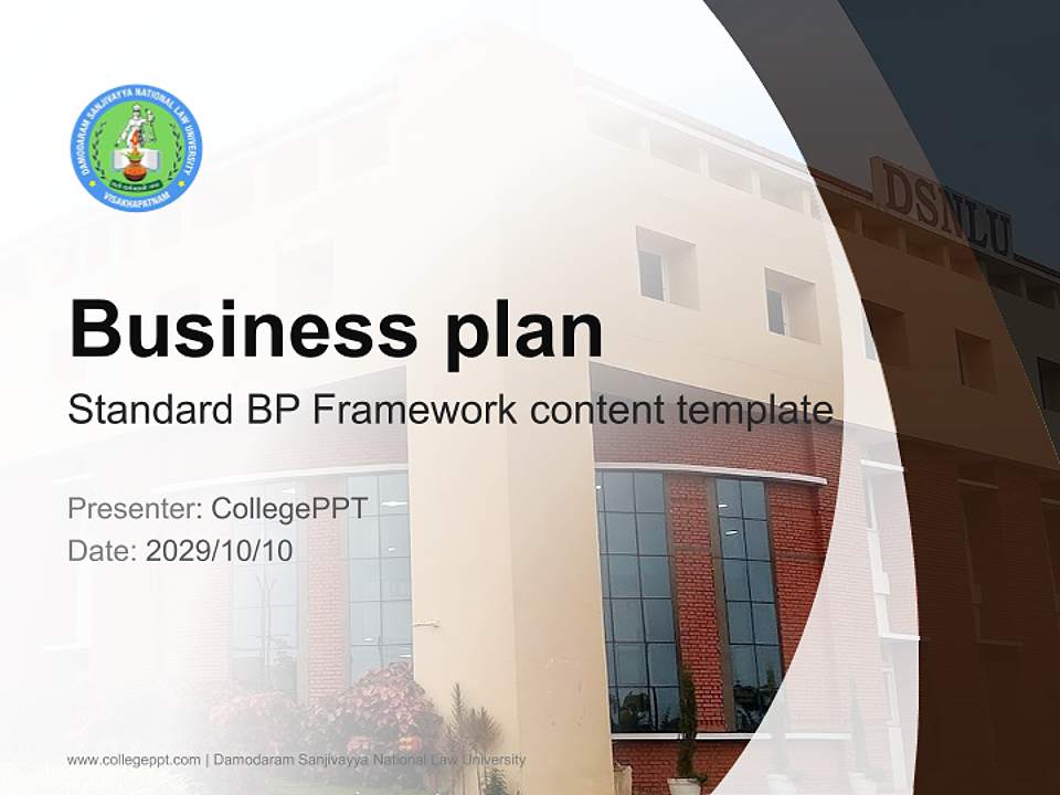 Damodaram Sanjivayya National Law University Competition/Entrepreneurship Contest PPT Template4:3 ratio PPT effect preview image9