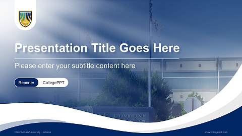 Chamberlain University – Atlanta Lecture Sharing and Networking Event PPT Template