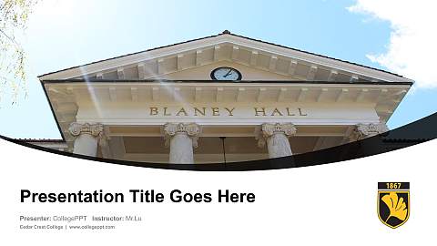 Cedar Crest College Course/Courseware Creation PPT Template