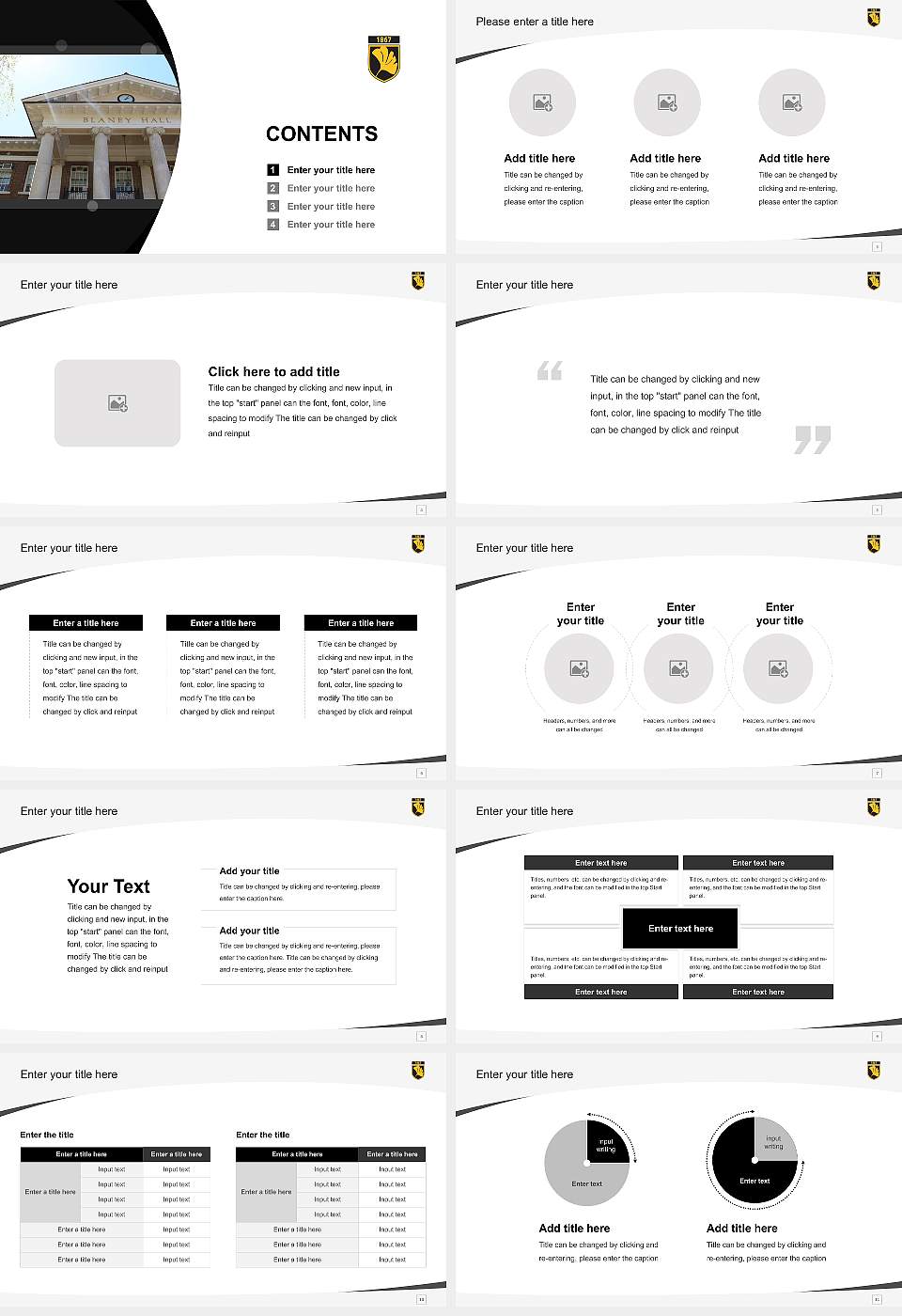Cedar Crest College Course/Courseware Creation PPT Template16:9 ratio PPT effect preview image2