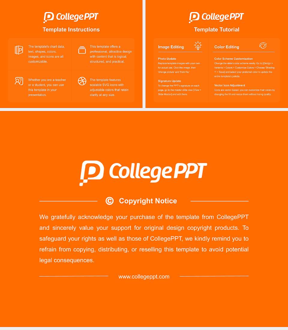 Cem College-Mayaguez Course/Courseware Creation PPT Template4:3 ratio PPT effect preview image5