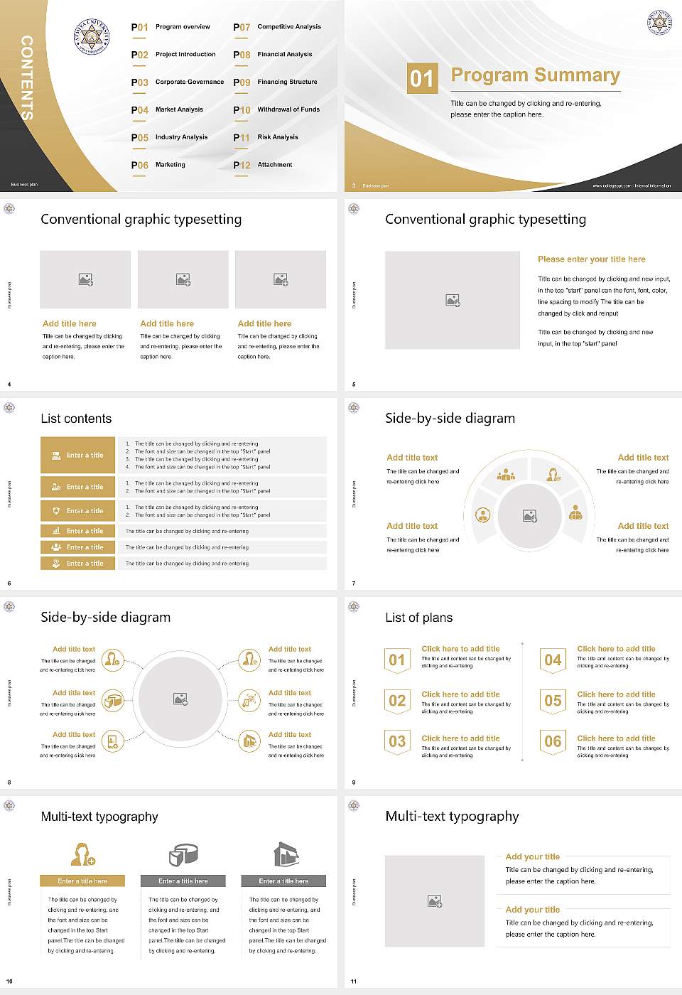 Atmiya University Competition/Entrepreneurship Contest PPT Template16:9 ratio PPT effect preview image2